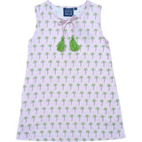 Pink Palms Shift Dress
