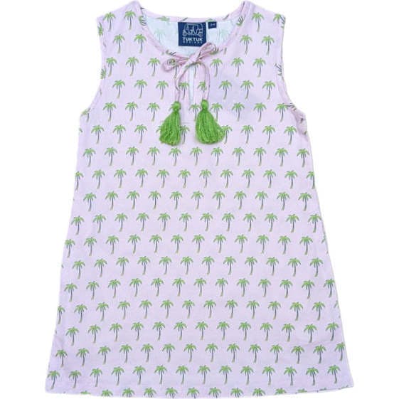 Pink Palms Shift Dress