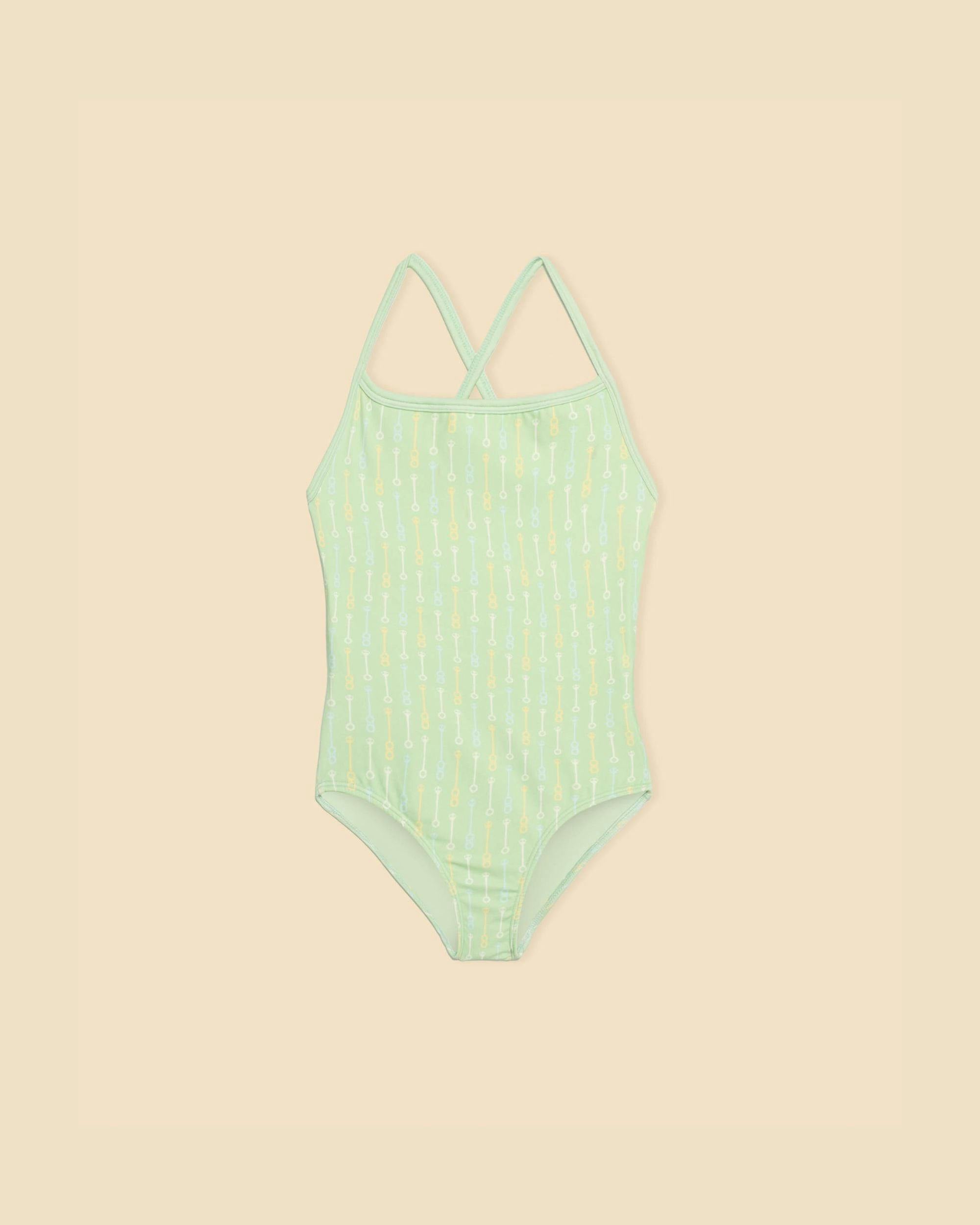 Crossback Swimsuit in Pistachio Wand