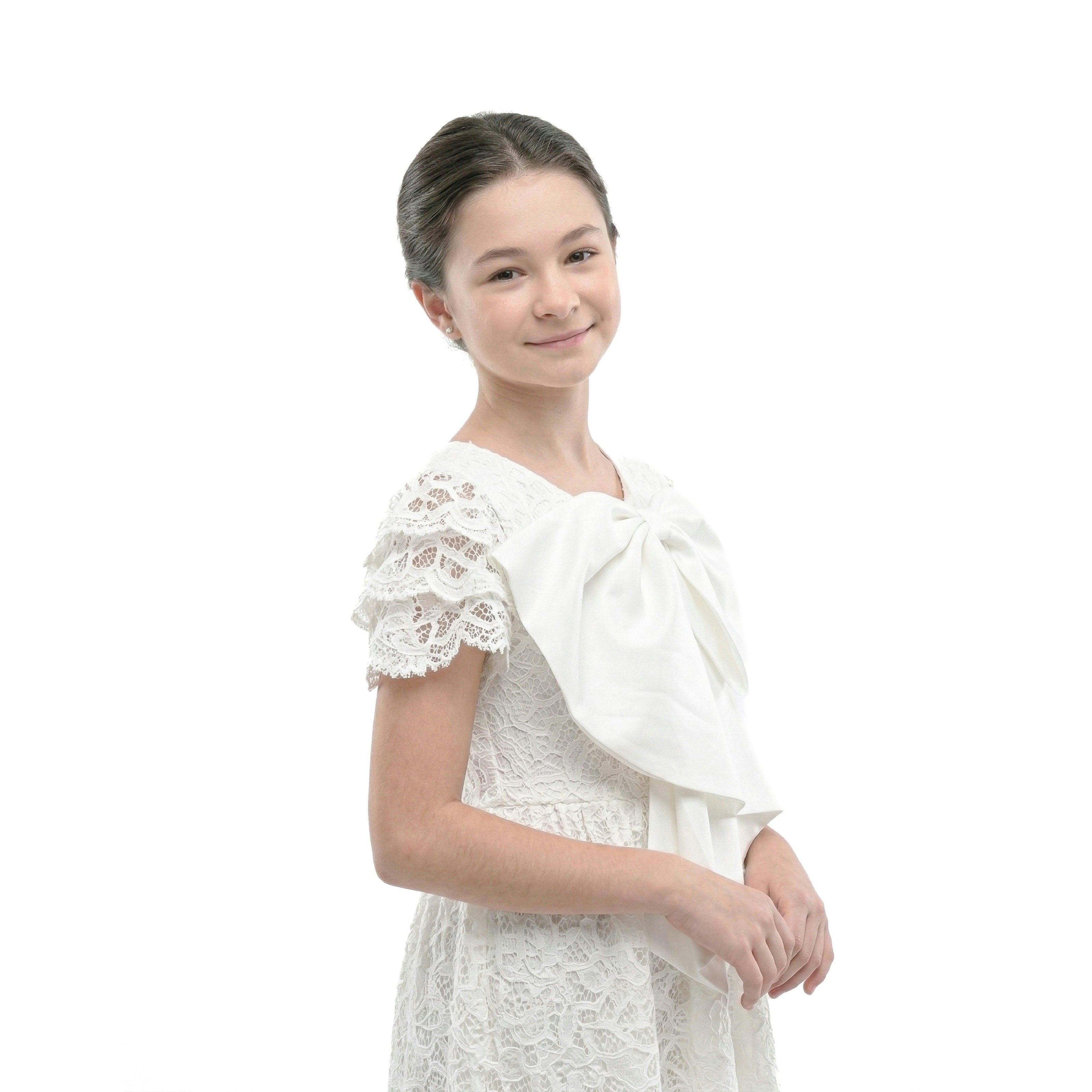 Cream Pamela Embroidered Dress
