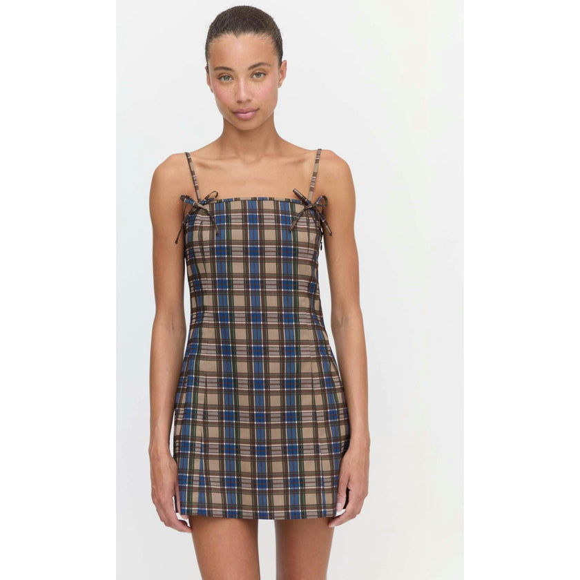 The Rennie Dress - Brown Spencer Plaid