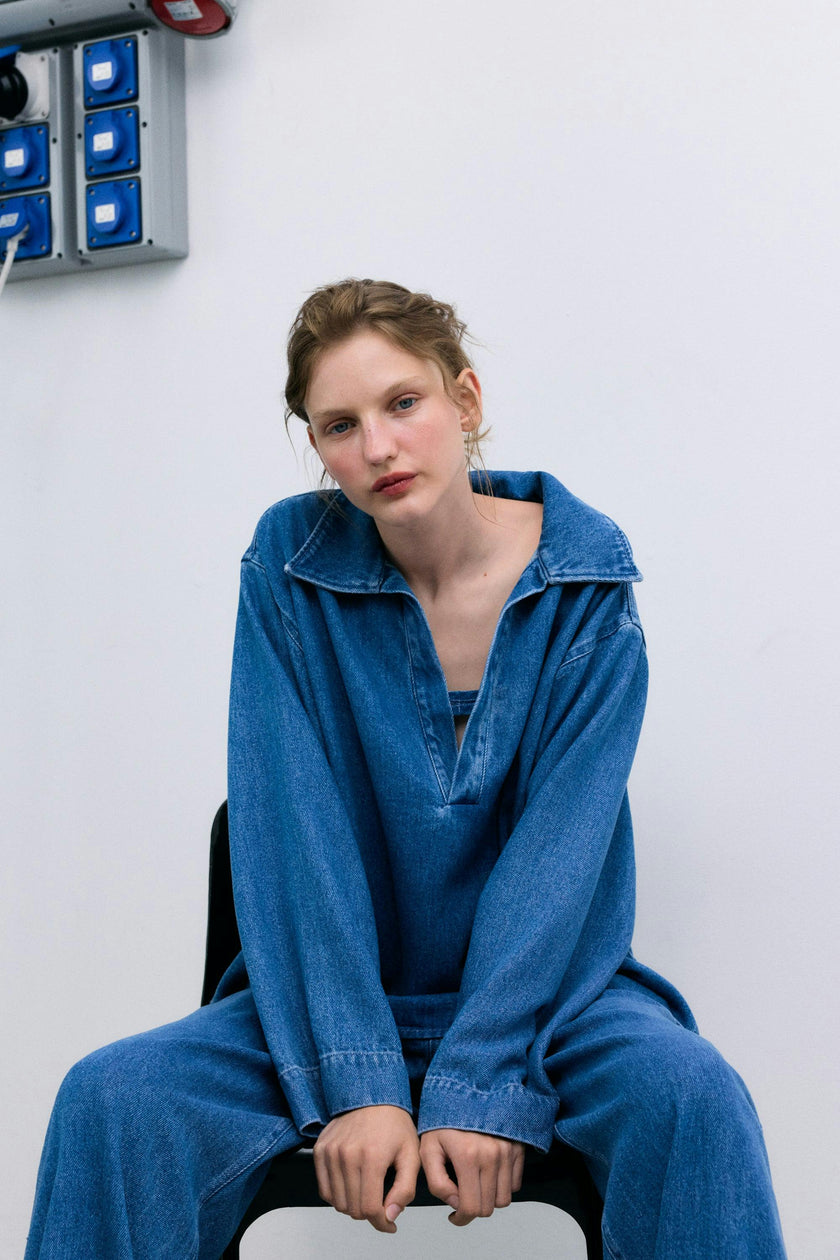 TNS Tencel Woman Pant Mid Denim