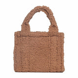 Sherpa Tote Bag – Cozy, Colorful & Convertible with Matching Coin Purse, Skating Sloths