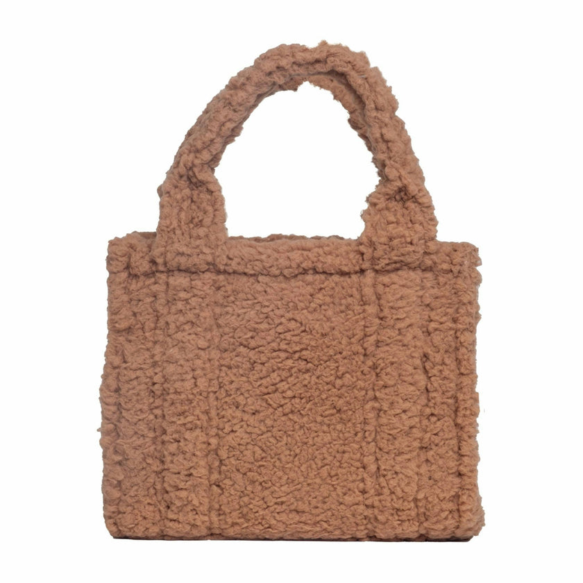 Sherpa Tote Bag – Cozy, Colorful & Convertible with Matching Coin Purse, Skating Sloths