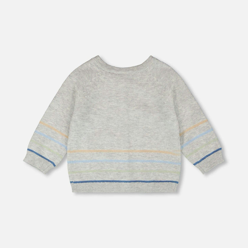 Cotton Knit Button Front Cardigan