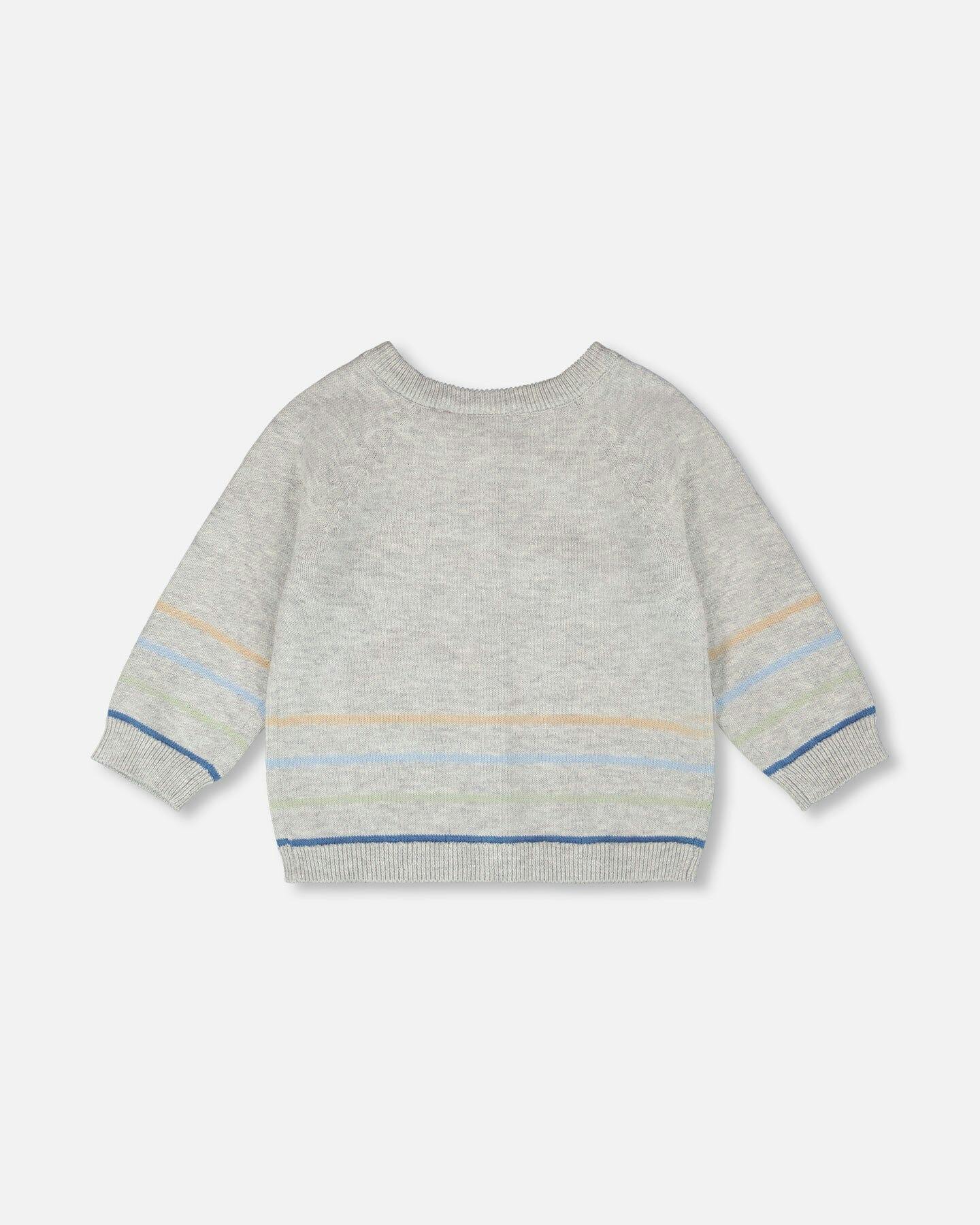 Cotton Knit Button Front Cardigan