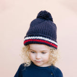 Ski Stripe Hat - Navy