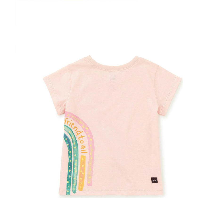 Rainbow Graphic Tee, Pink