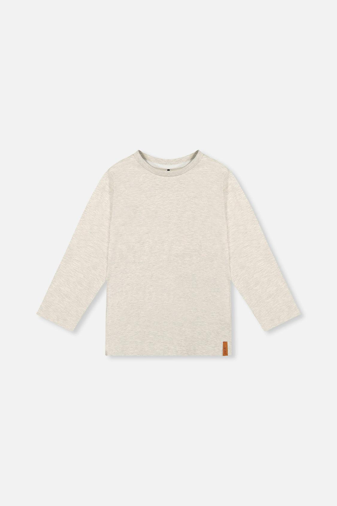 Organic Cotton Long Sleeve T-Shirt Heather Grey
