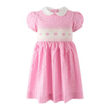 Seersucker Heart Smocked Dress
