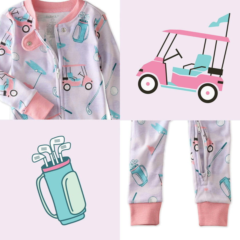 SHAWN Snug-fit Footless Baby Pajamas for Boys & Girls