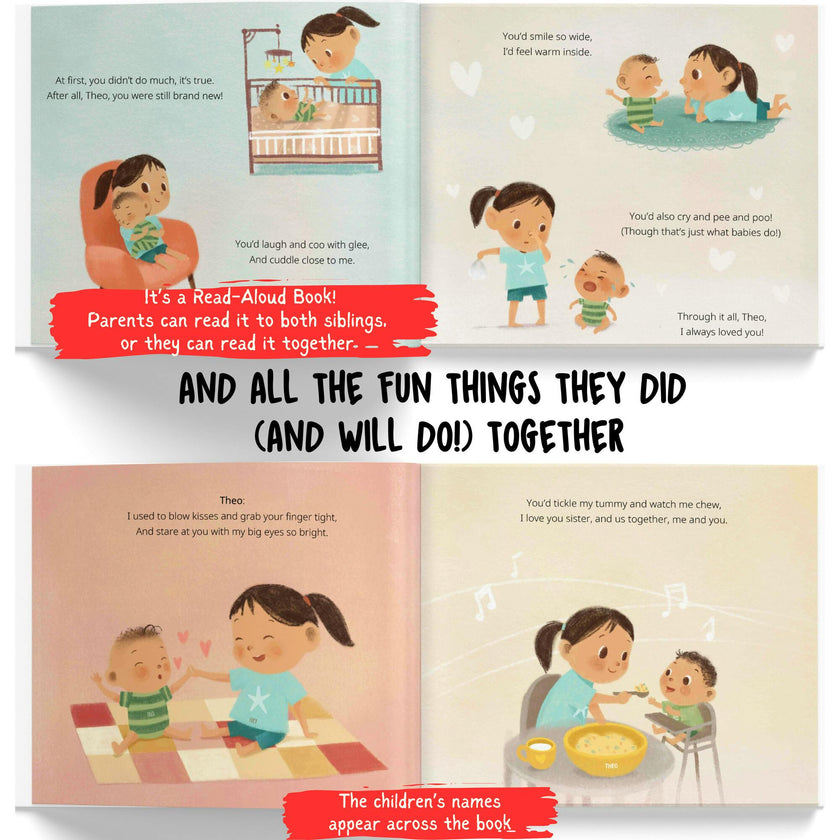 Me and My Sibling: Besties Forever! (Personalized Book about Siblings)