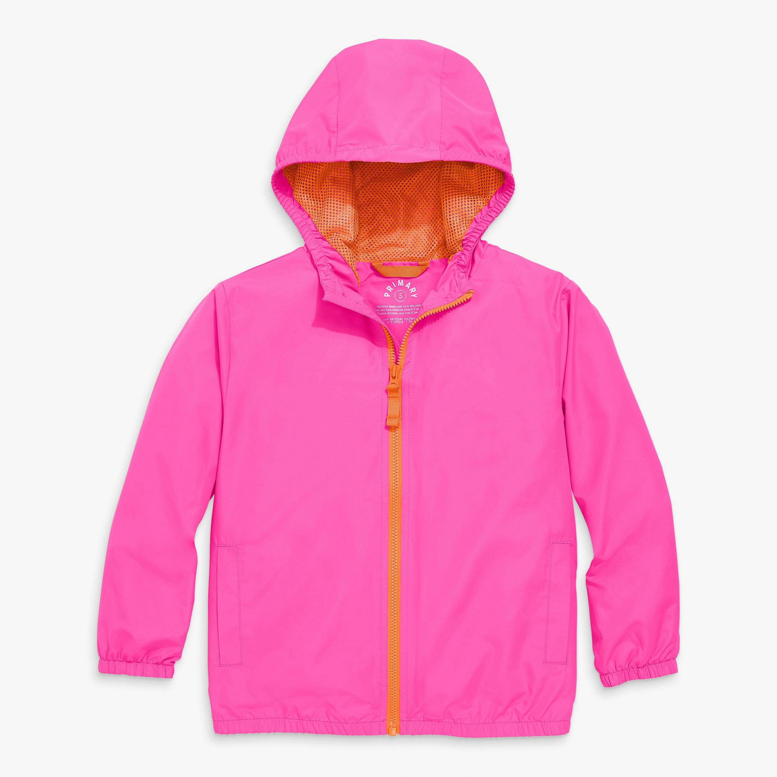 Kids packable windbreaker