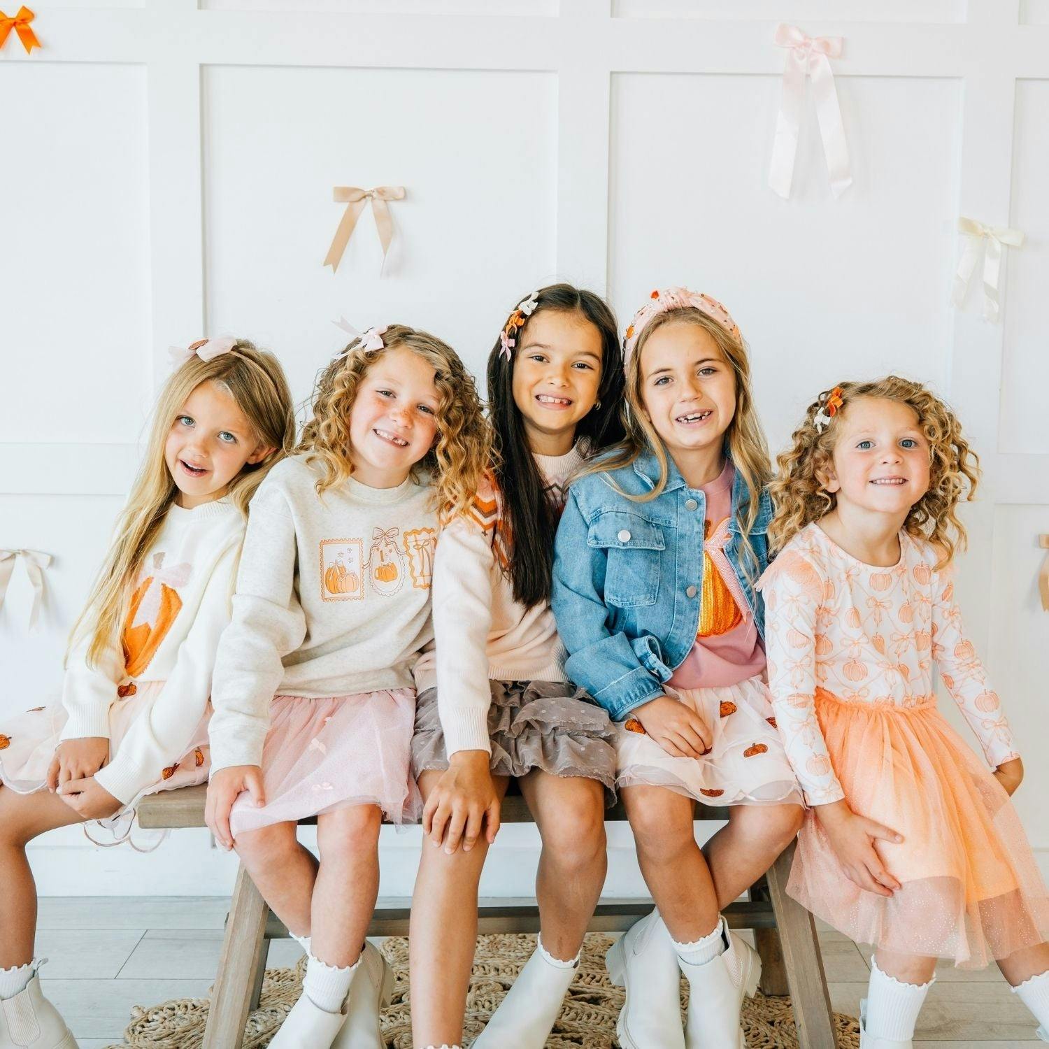 Pumpkin Tulle Bow Headband