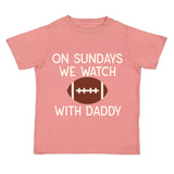 Football Sundays With Daddy Short Sleeve T-Shirt