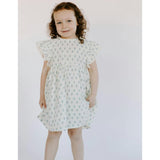Organic Cotton Muslin Flutter Sleeve Dress