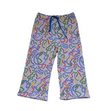 Riley Printed Drawstring Fleece Pant