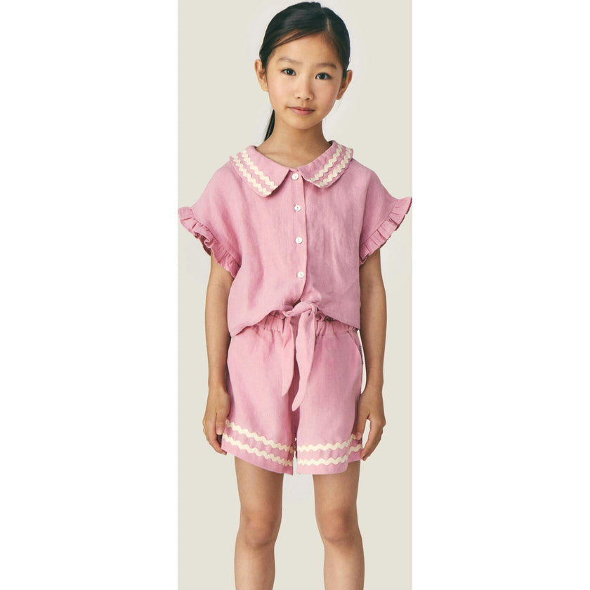 Mipounet SS26 Isaline Linen, Pink