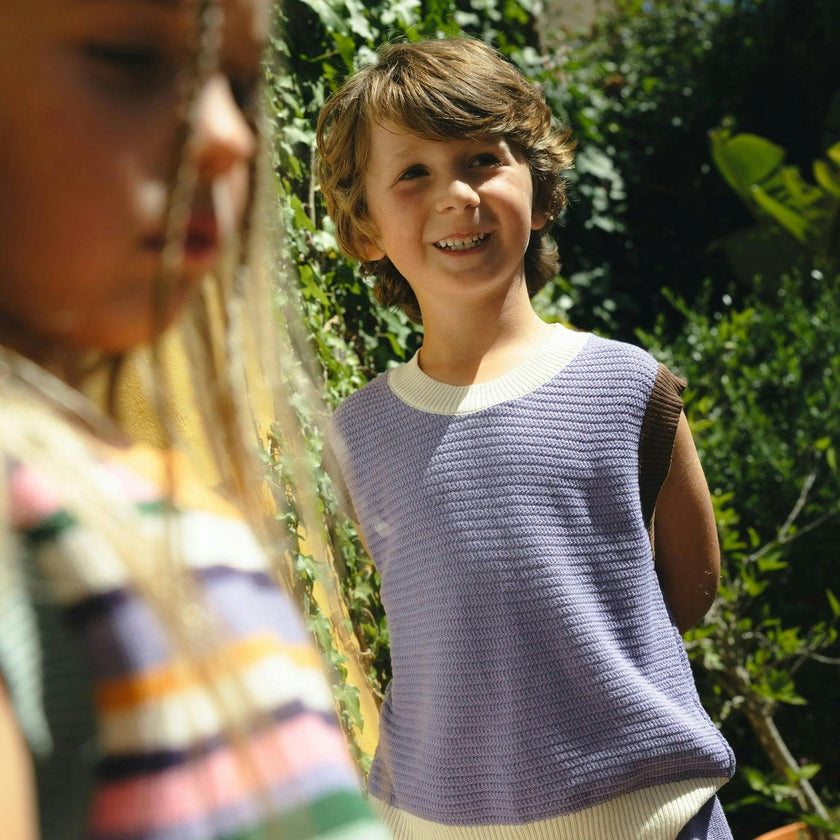 children's organic cotton shorts -  sunwashed lilac