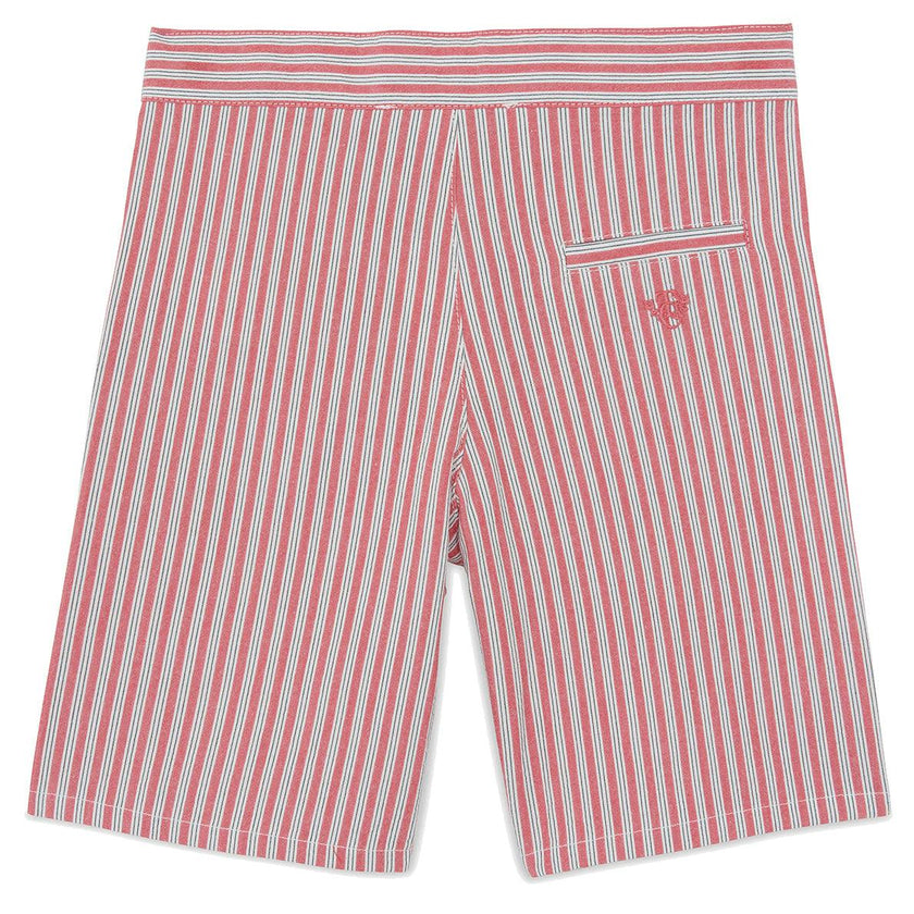 TARTINE ET CHOCOLAT Striped Cotton Shorts - Rouge