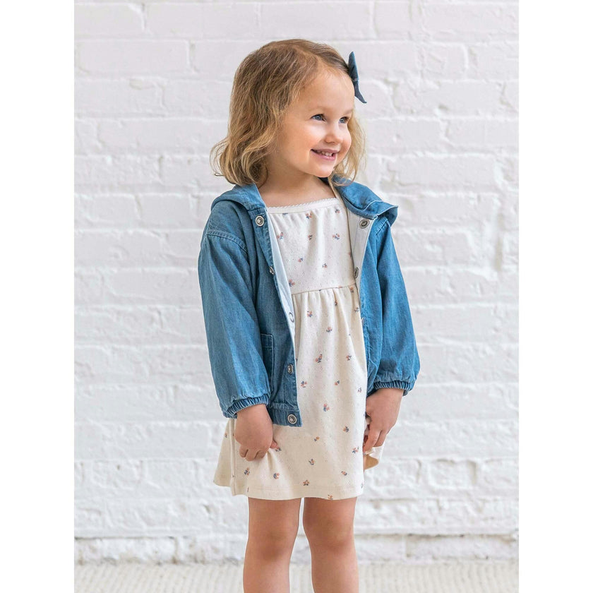 Belle Pointelle Tank Dress - Maris Floral / Ivory + Sea