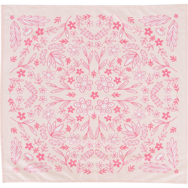 Pink Floral Cowgirl Bandana