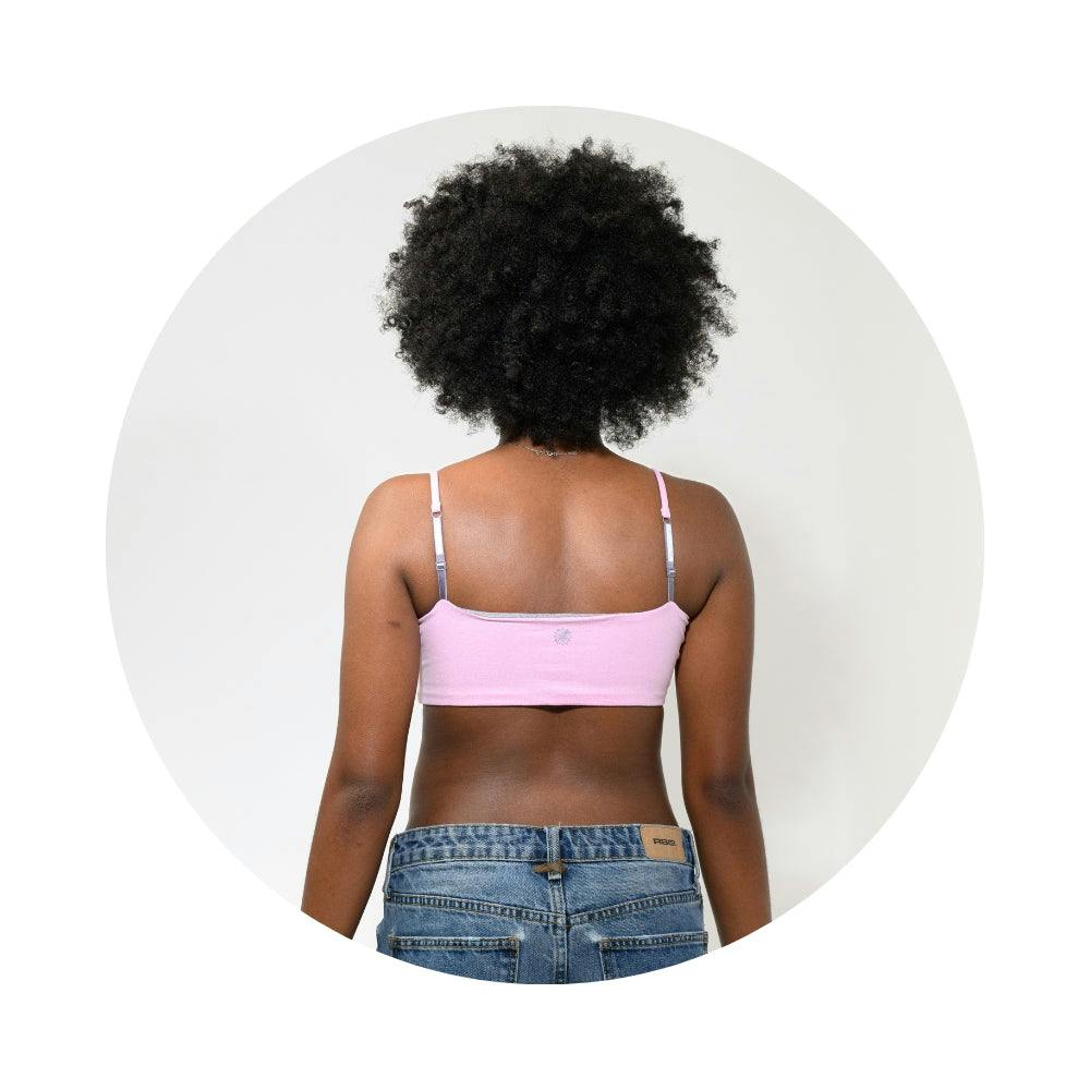 Bleum Petal Padded Reversible Girls Bralette Blush-Dove