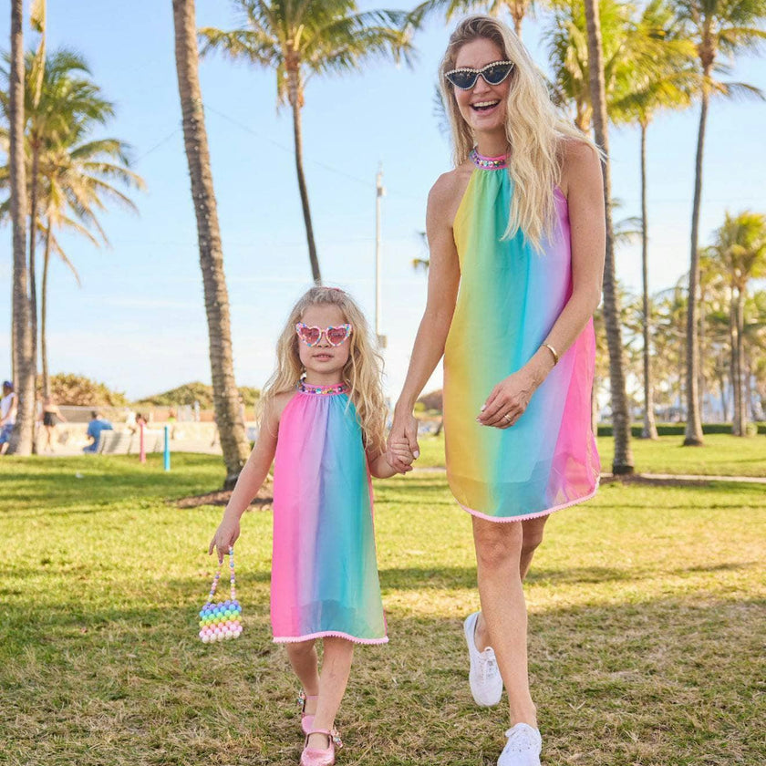 Women's Jeweled Rainbow Dress