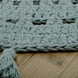 Nila Hand-Crocheted Tassel Round Rug