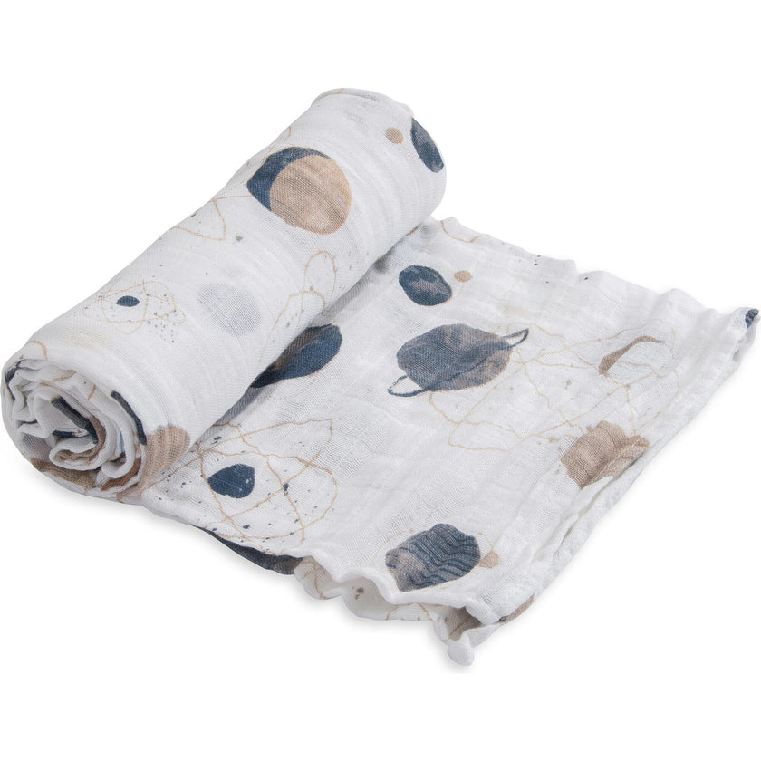 Cotton Muslin Swaddle Blanket - Planetary