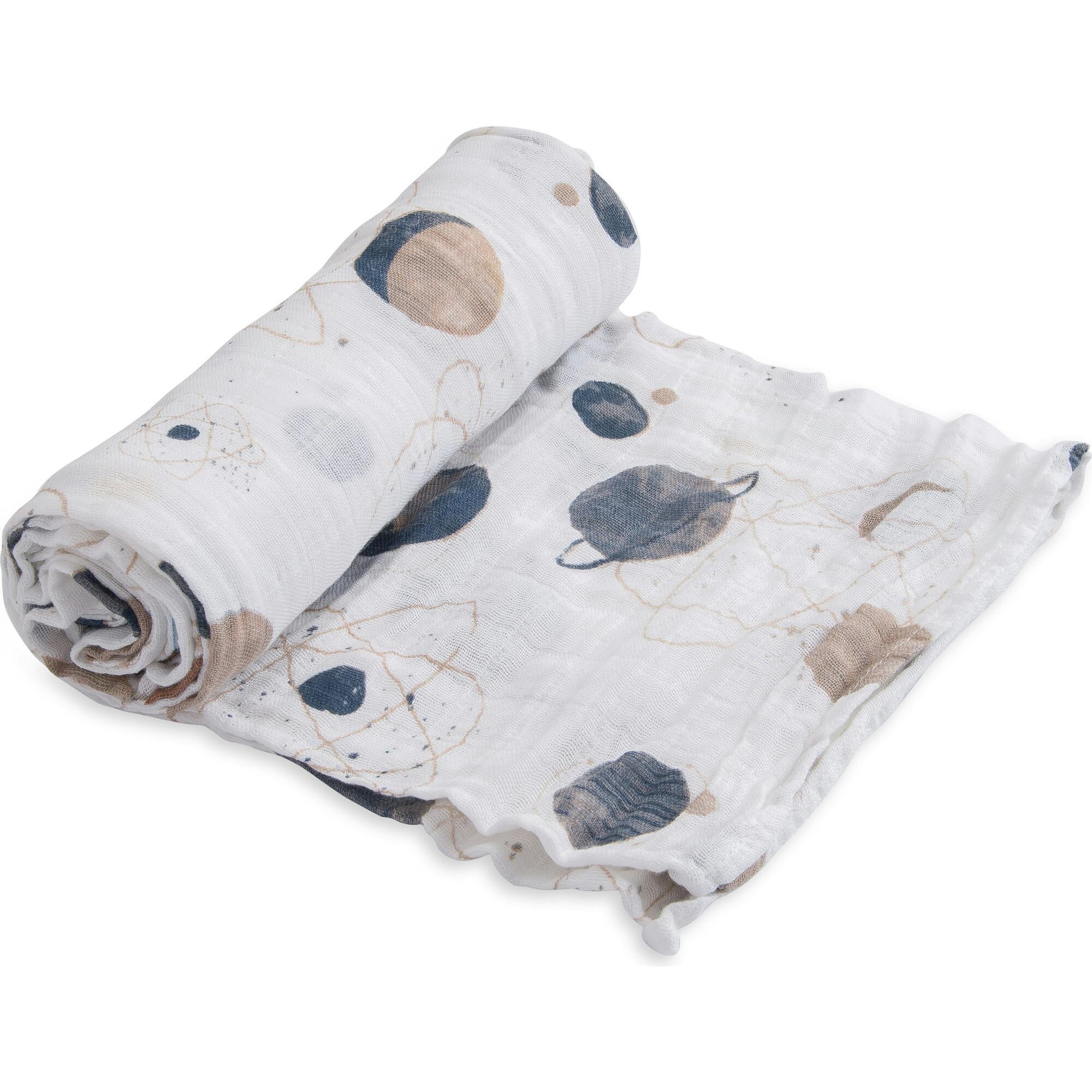 Cotton Muslin Swaddle Blanket - Planetary