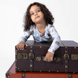 Vintage Suitcases Kids Pajamas