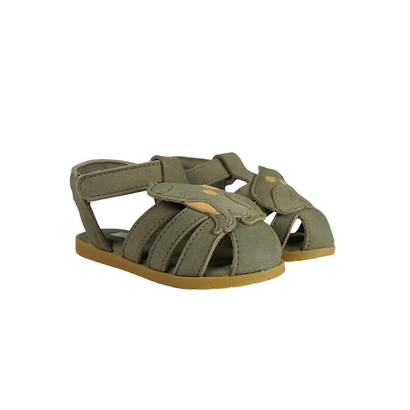 Damio Sandals | Frog | Stone Nubuck