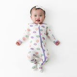 Donuts Zippered Footie