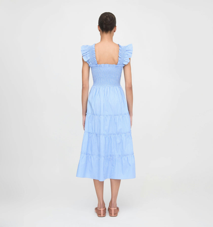 The Ellie Nap Dress - Blue Stripe