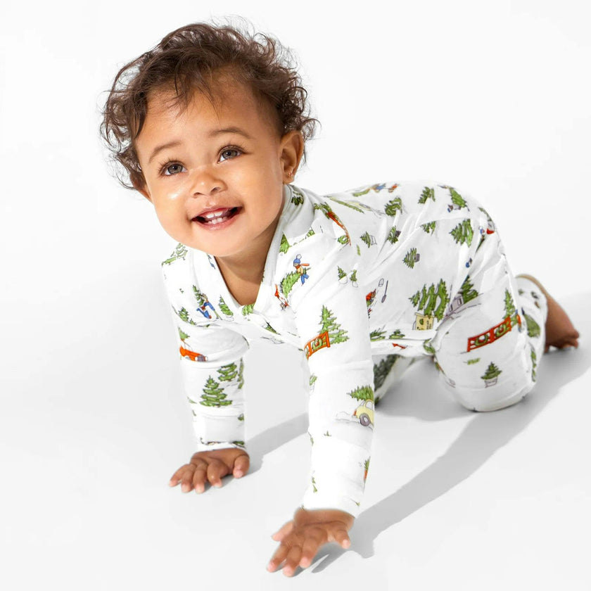 Classic Green Christmas Bundle - Bamboo Convertible Footies