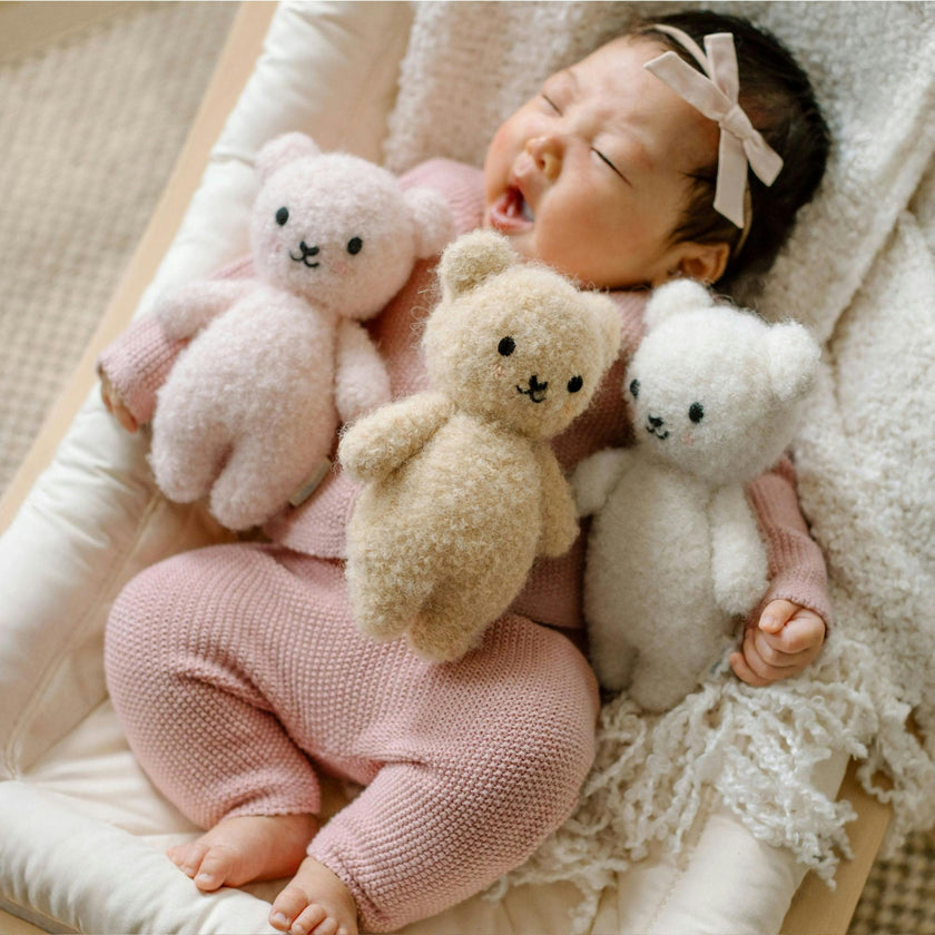 Baby bouclé bear (ivory)