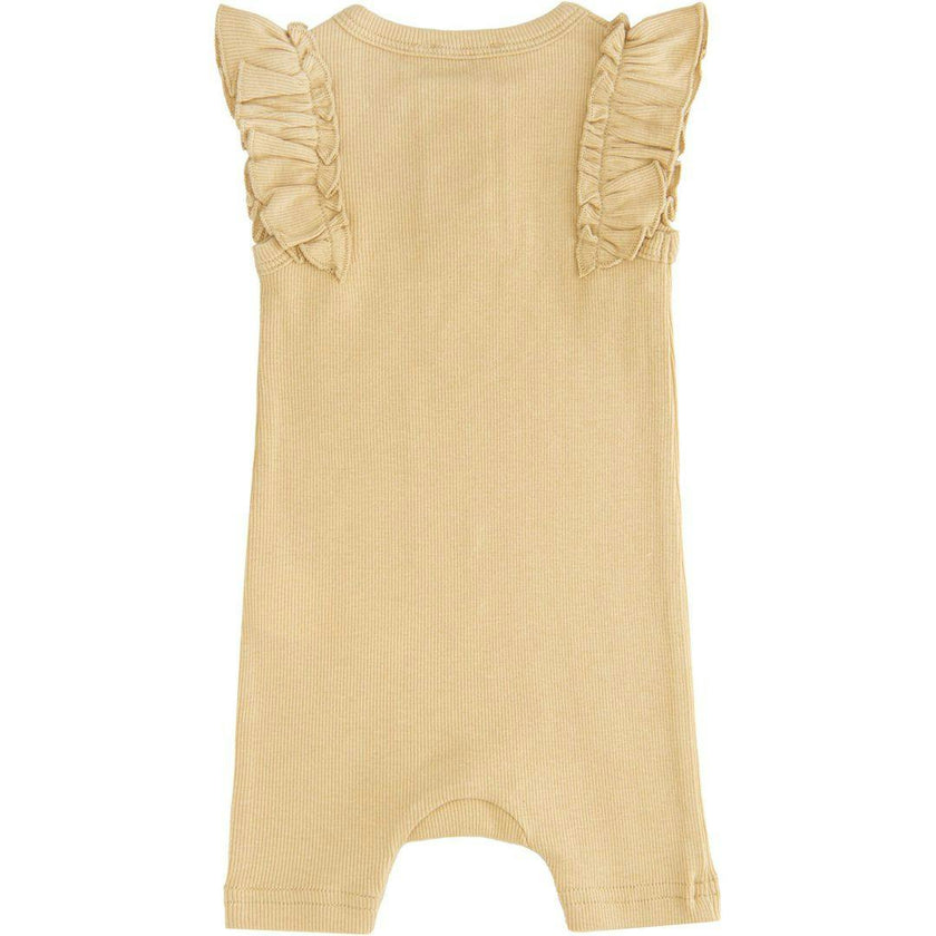 Yellow Mustard Ruffle Modal Shortie