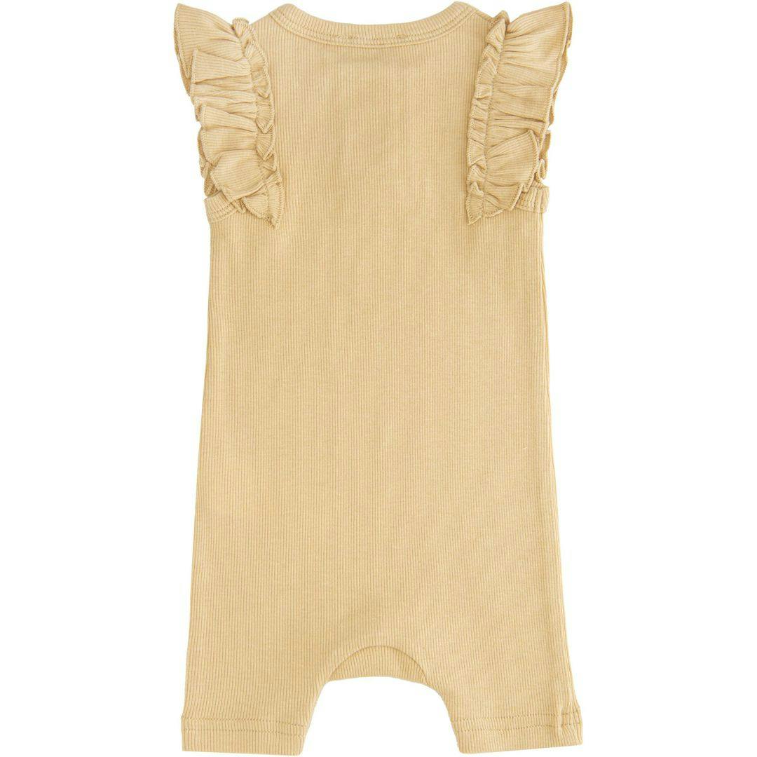 Yellow Mustard Ruffle Modal Shortie