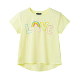 Tween Girls Emroidered Tee | Rainbow Love