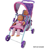 509 Mermaid Twin Doll Stroller - Purple & Teal
