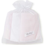 3pc Striped Burp Cloth Set