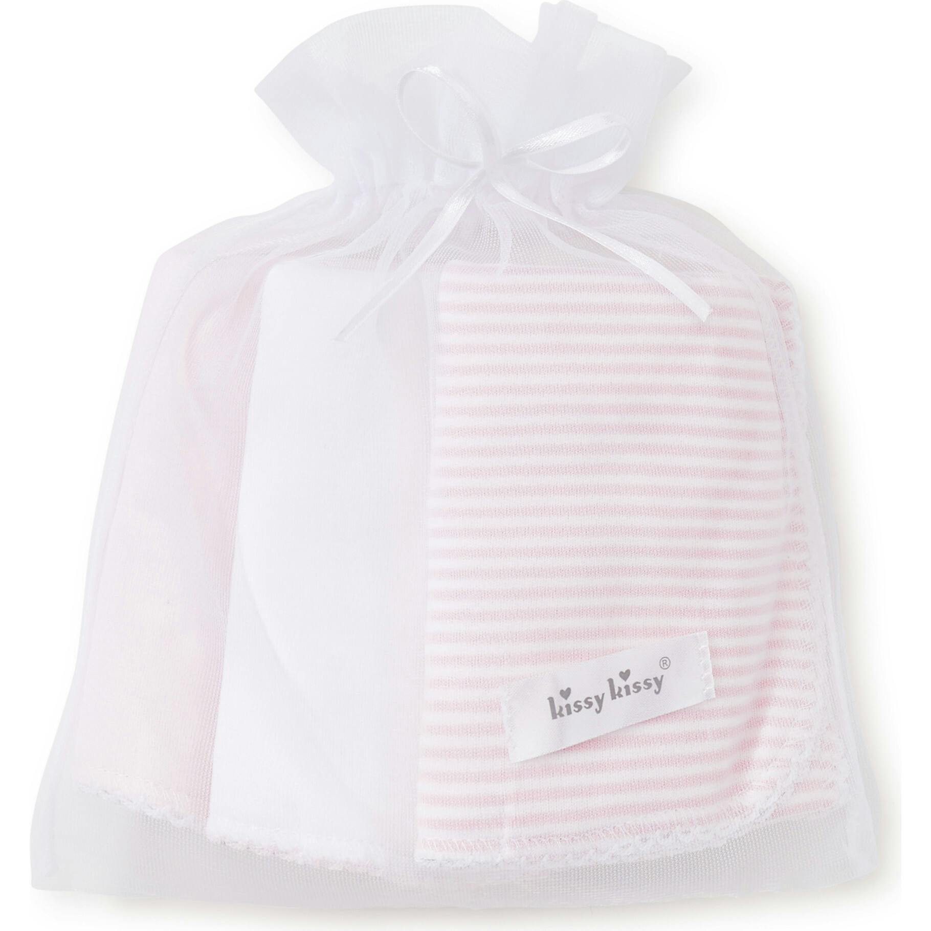 3pc Striped Burp Cloth Set