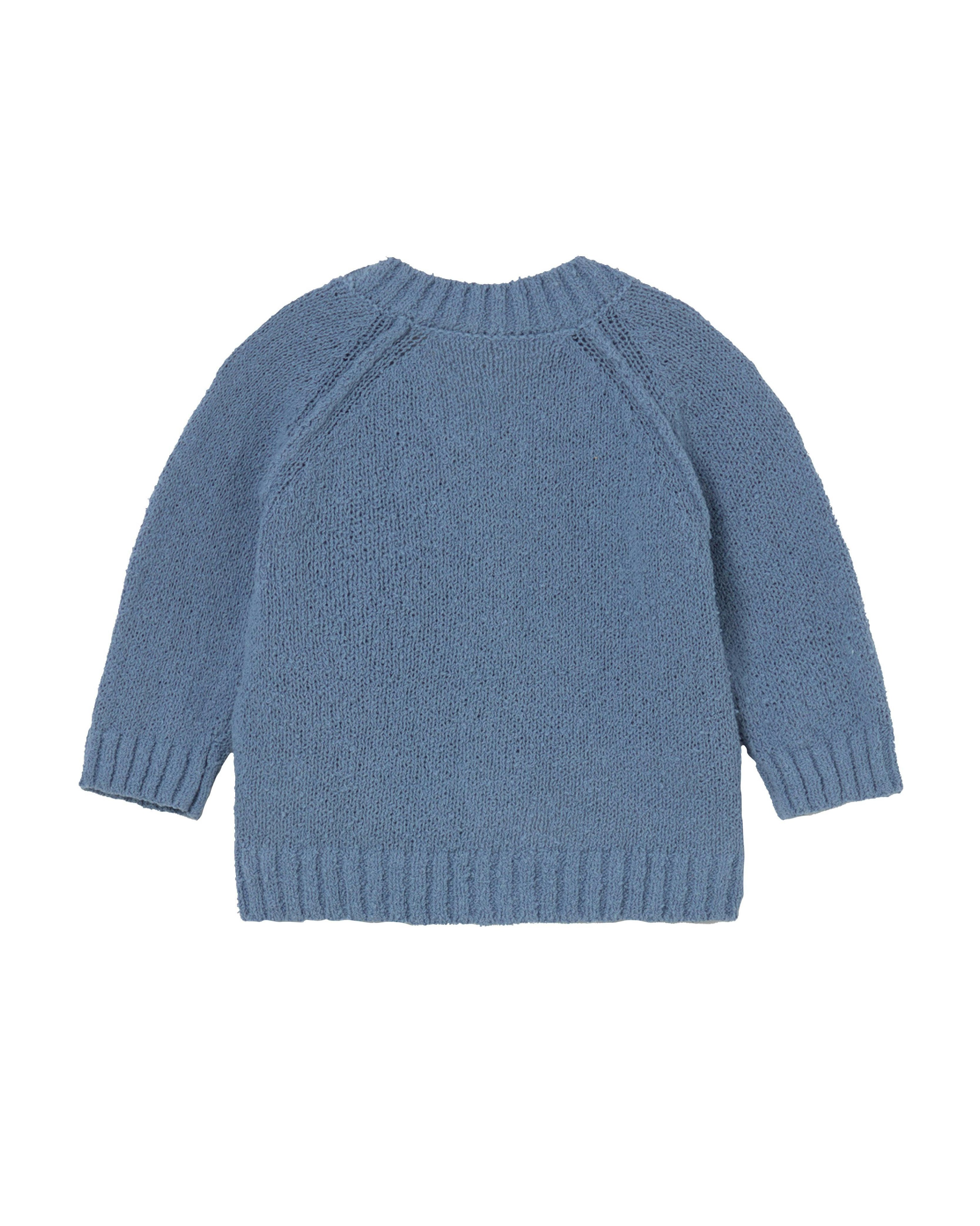 Blue Knitted Baby Cardigan