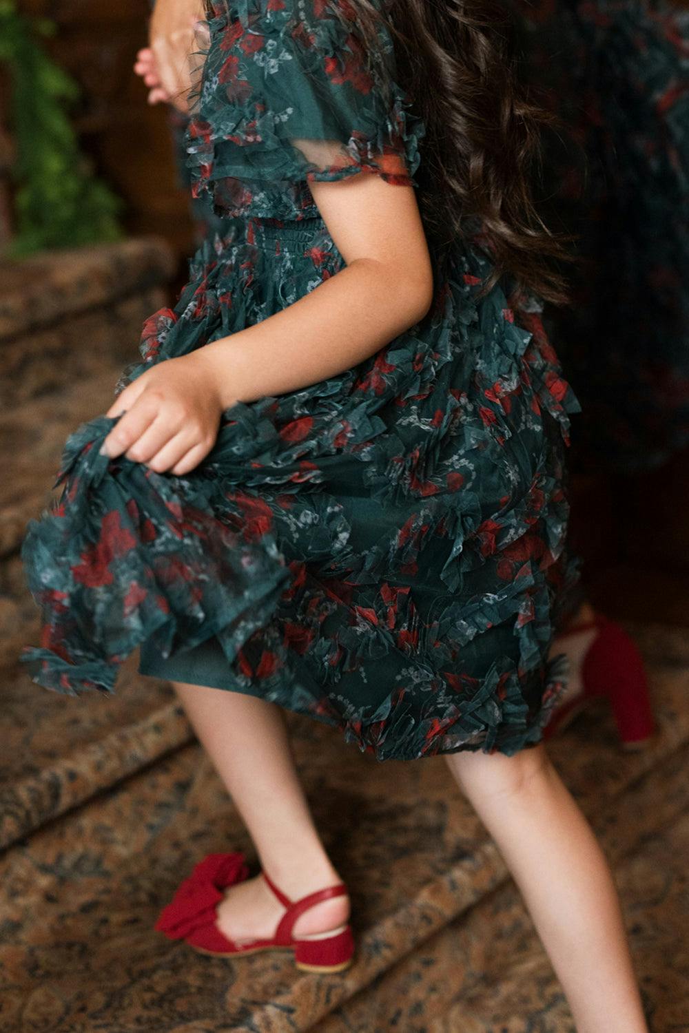 Mini Florentina Dress in Emerald Truly Madly Deeply