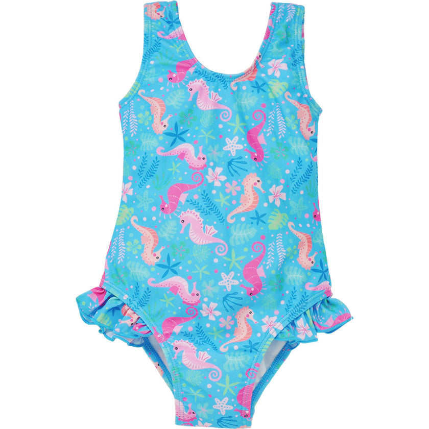 UPF 50+ Delaney Hip Ruffle Swimsuit