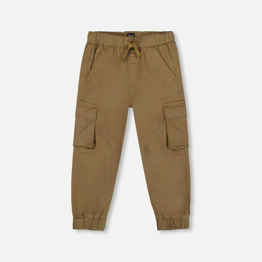 Twill Jogger Cargo Pants In