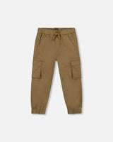 Twill Jogger Cargo Pants In