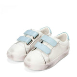 Maeve Old School Double Velcro Strap Leather Sneakers