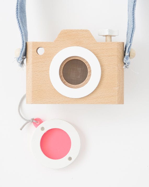 Kaleidoscope wooden camera
